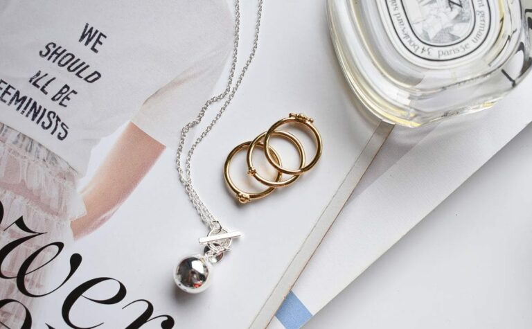 Premium 925 sterling silver designer jewelry item, minimalist luxury jewelry visual