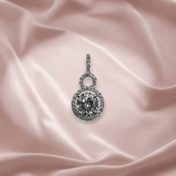 Premium 925 sterling silver designer jewelry item, minimalist luxury jewelry visual
