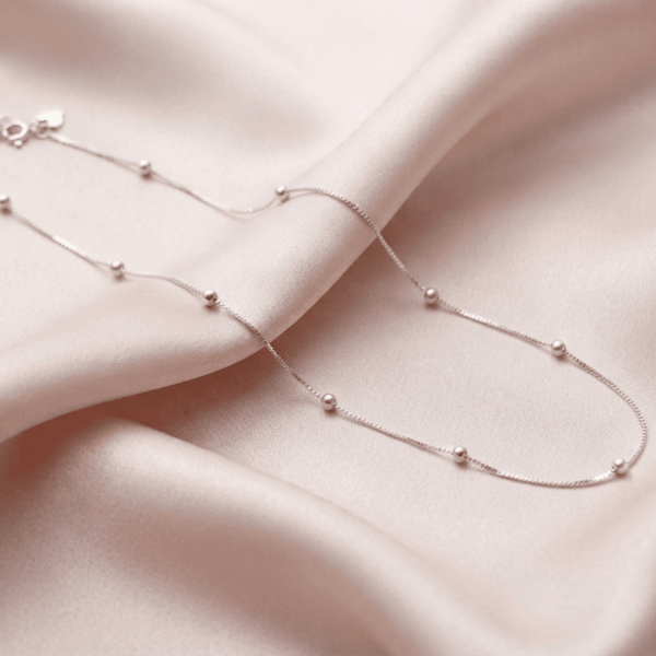Premium 925 sterling silver designer jewelry item, minimalist luxury jewelry visual