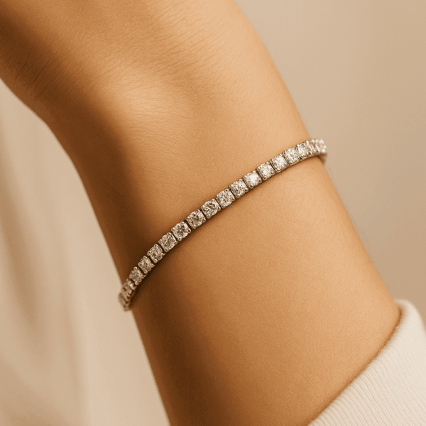 Classic 925 sterling silver cuff bracelet, sleek minimalist luxury jewelry