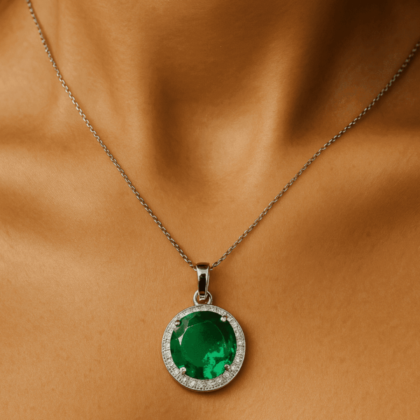 Elegant 925 sterling silver pendant necklace, refined minimalist luxury jewelry style