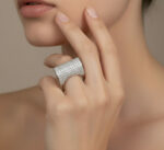 Model wearing Radiance Pavé Ring