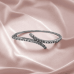 Premium 925 sterling silver designer jewelry item, minimalist luxury jewelry visual