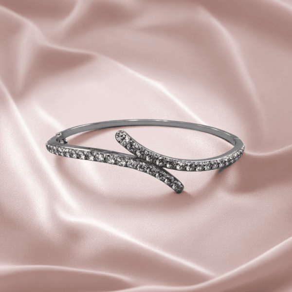 Premium 925 sterling silver designer jewelry item, minimalist luxury jewelry visual