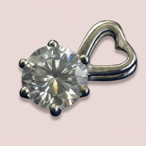 Heart Solitaire Pendant