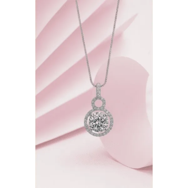 Elegant 925 sterling silver pendant necklace, refined minimalist luxury jewelry style