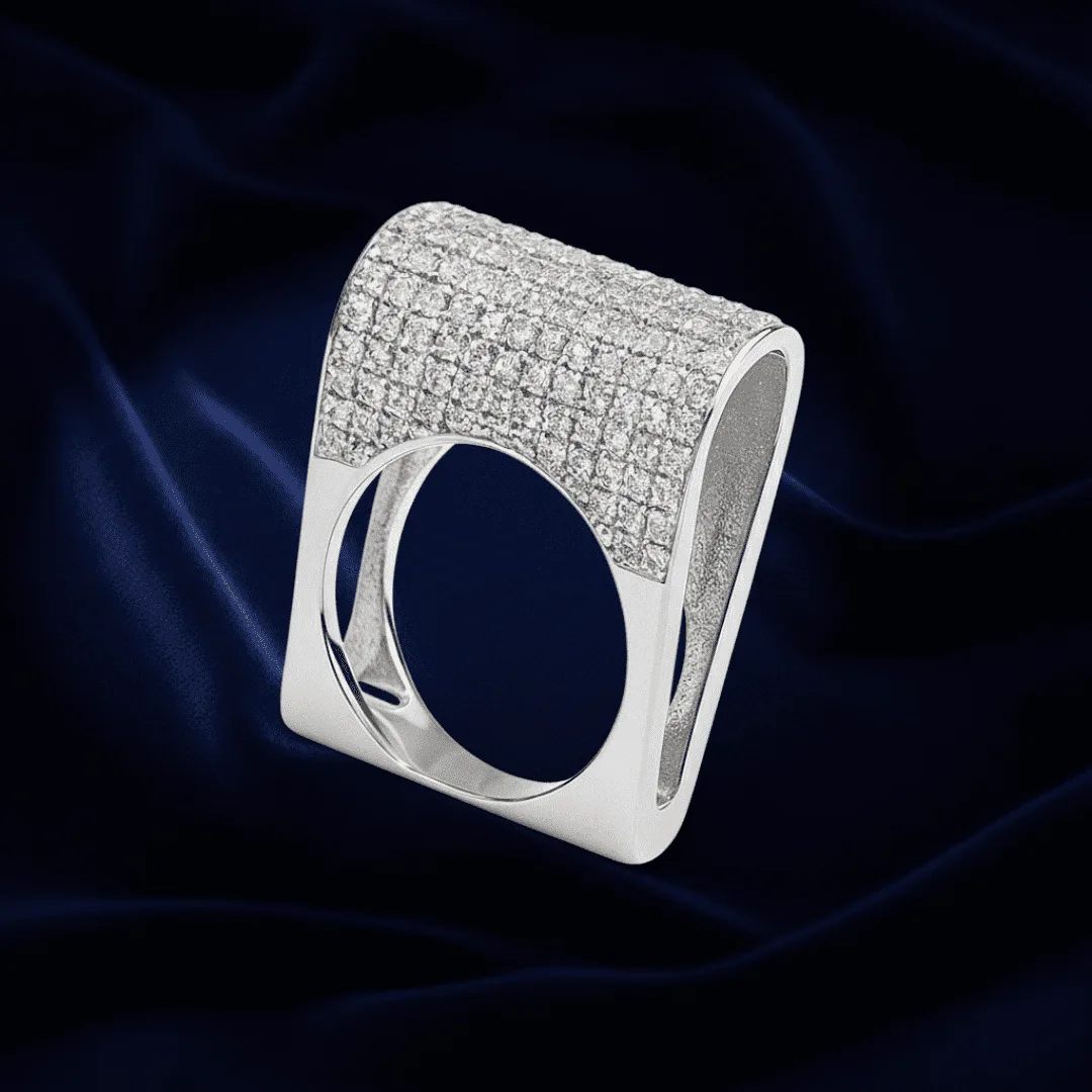 Minimalist mirror polished 925 sterling silver ring, premium silver statement jewelry