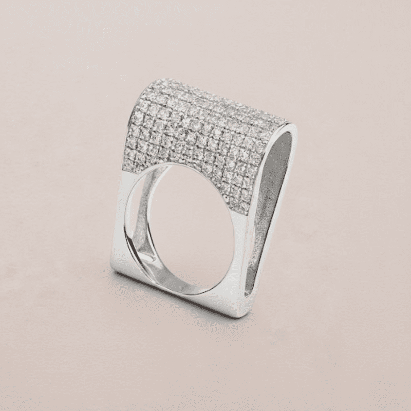 Minimalist mirror polished 925 sterling silver ring, premium silver statement jewelry