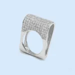 Minimalist mirror polished 925 sterling silver ring, premium silver statement jewelry