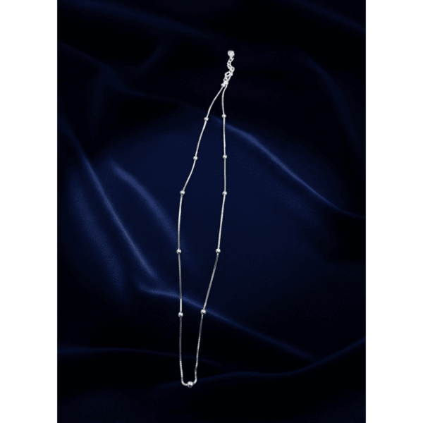 Elegant 925 sterling silver pendant necklace, refined minimalist luxury jewelry style