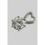 Heart Solitaire Pendant - Image 4