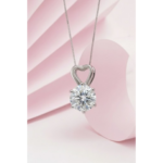Heart Solitaire Pendant - Image 2