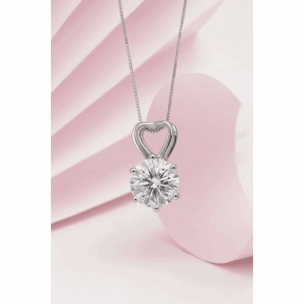 Elegant 925 sterling silver pendant necklace, refined minimalist luxury jewelry style