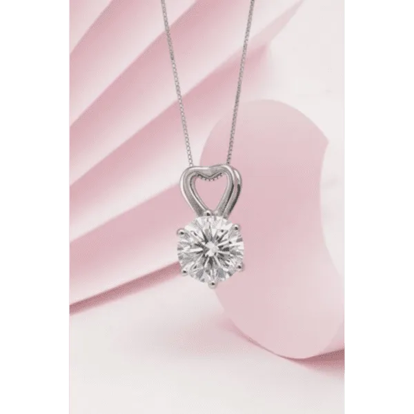 Elegant 925 sterling silver pendant necklace, refined minimalist luxury jewelry style