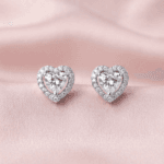 Sweetheart Halo Studs