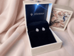 Dainty 925 sterling silver earrings, minimalist silver hoops for modern luxury styling