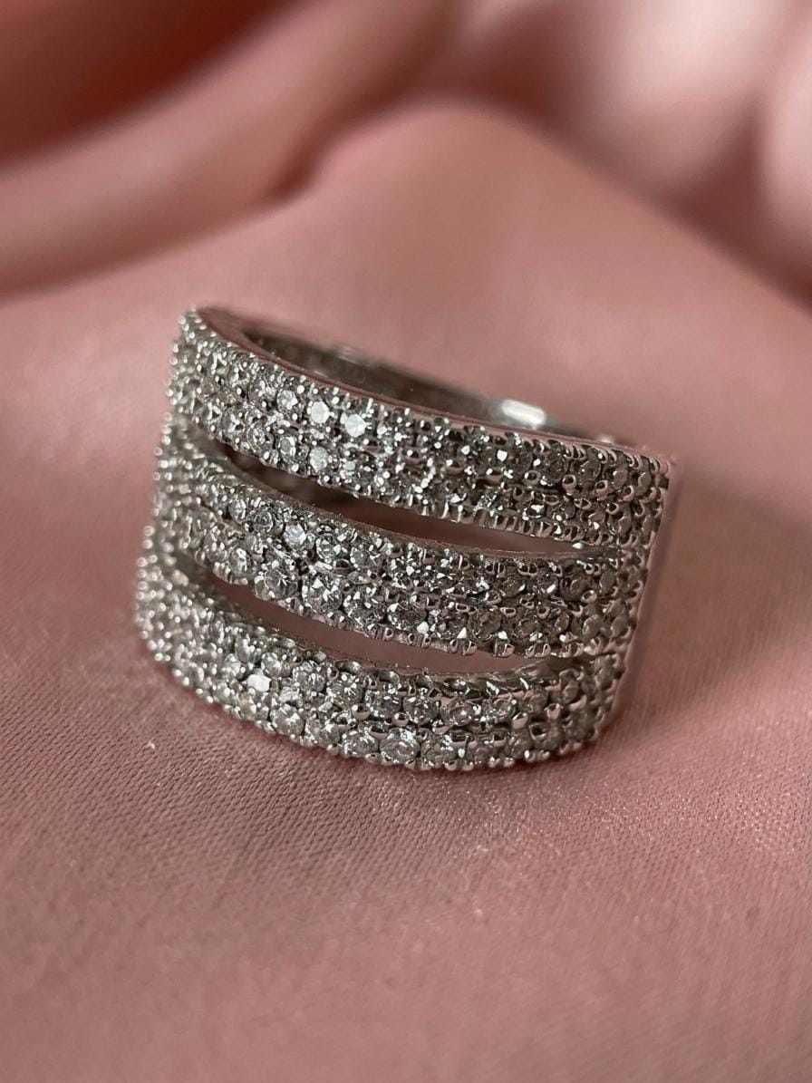 ZEV029_trinity_dome_pave_ring_2 Trinity Dome Pave Ring - Image 1