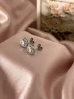 Moon Halo Studs, 925 Silver - Image 6