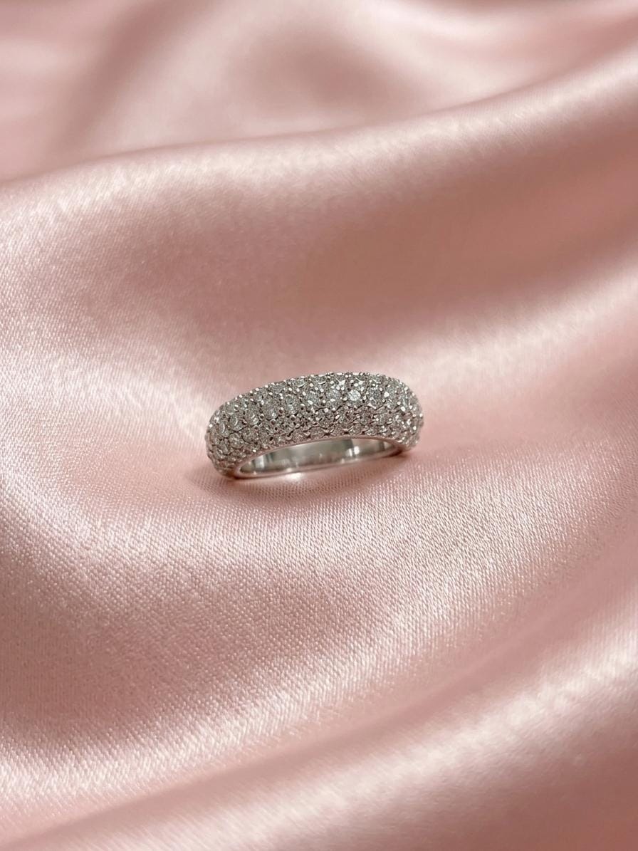 Zev030_Dome_Pave_Ring_1 Dome Pave Ring - Image 1