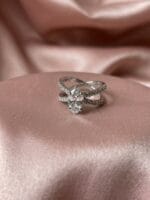 Iris Interlace Marquise Ring
