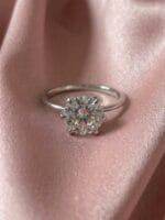Asteria Solitaire Ring, 925 Silver