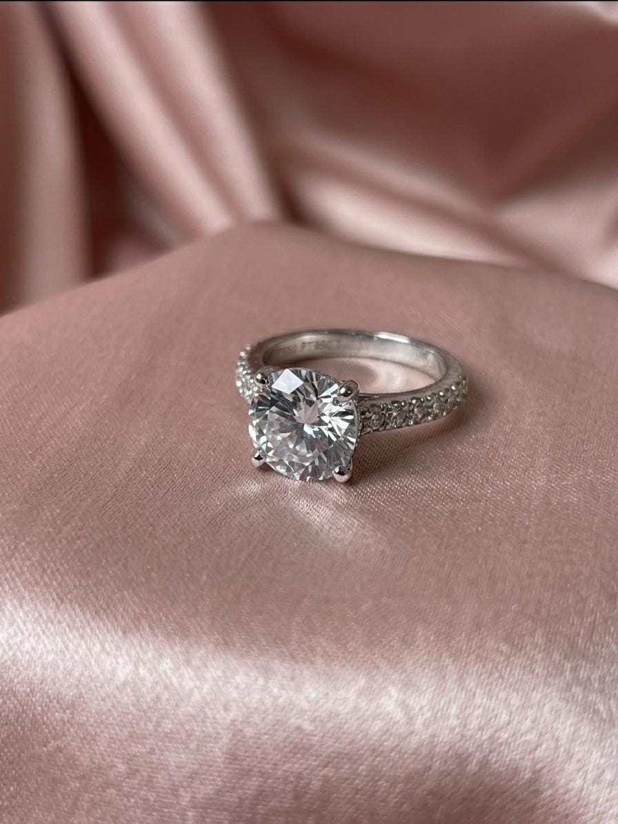 Zev034_Carina_Solitaire_Ring_2 Carina Solitaire Ring - Image 1