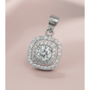 Square Halo Pendant