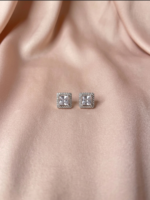 Cushion Halo Studs - Image 3